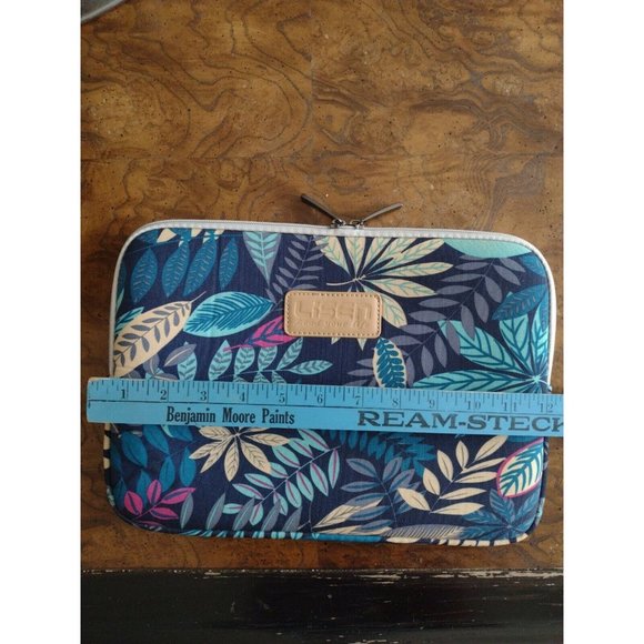 Laptop Sleeve Canvas Case Casual Zipper For iPad and Tablet 12" Black Forest - Picture 7 of 8